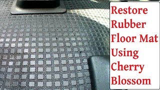 Restore Rubber Car / Van Mats Back To Black Cheap & Quick - Cherry Blossom Polish screenshot 4