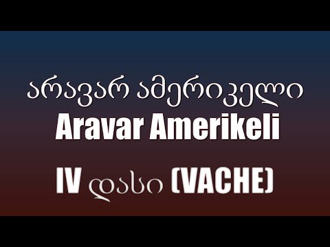 IV დასი (VACHE) - არავარ ამერიკელი / Aravar Amerikeli (ტექსტი/Lyrics)