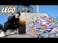 Can 10,000 Legos Stop A Steam Roller??