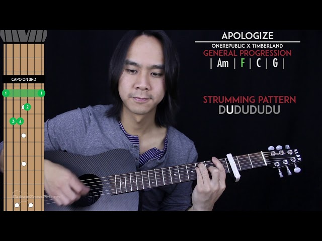 Apologize Guitar Cover Acoustic - OneRepublic 🎸 |Tabs + Chords| class=
