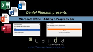 Microsoft Office - Adding a Progress Bar