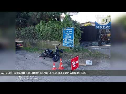 AUTO CONTRO SCOOTER, FERITO UN 42ENNE DI PIEVE DEL GRAPPA | 04/01/2025