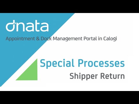 ADM Export Shipment Return Appointment