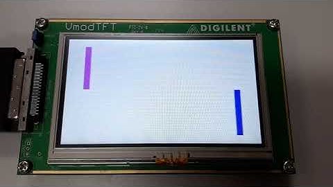 FPGA LCD animation: Moving lines