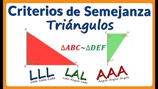 Ejemplos de Criterios de SEMEJANZA de triángulos