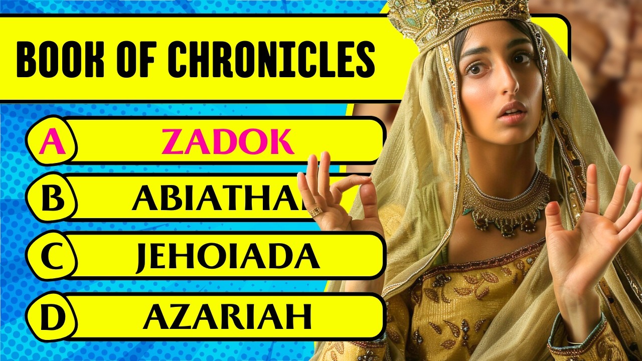 Book Of Chronicles Bible Quiz & Trivia (30 Hardest Questions & Answers ...