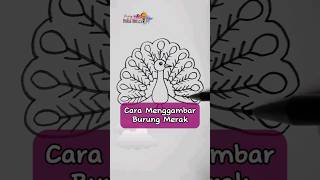 Cara Menggambar Burung Merak Cara Menggambar Burung Merak