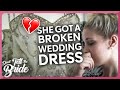 Groom gives his bride a broken and illfitting wedding dress