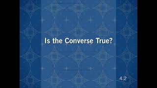 DG4-4.2.2 Is the Converse True?