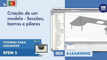 Tutorial para iniciantes no RFEM 5 | 005 Criação de um modelo – Secções, barras e pilares