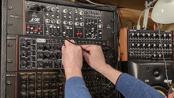 Behringer Pro~1 and CAT synthesizers sequenced by Doepfer Dark Time