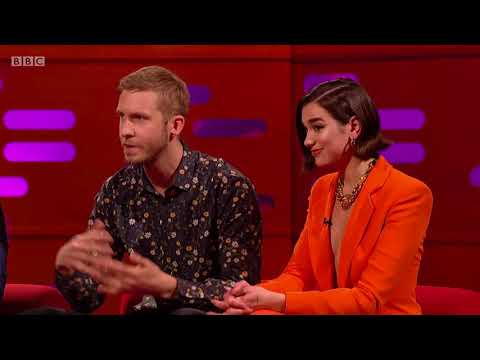 Calvin Harris and Dua Lipa on The Graham Norton Show. 20 Apr 2018