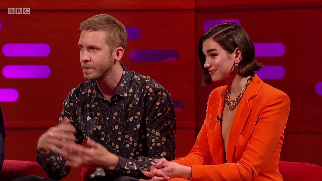 Calvin Harris and Dua Lipa on The Graham Norton Show. 20