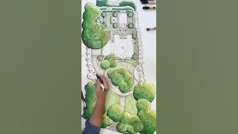 Landscape designing by stephen_w_hackney on IG #archisource #architect #landscapedesign #markers