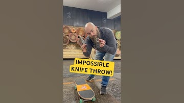 World Champion Nails Impossible Knife Throw With Absolute Precision
