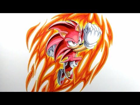 Drawing Super Sonic God!