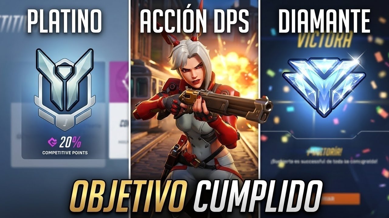 Overwatch de platino a diamante 😘👌 [dps]