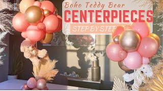 Adjustable Height Baby Shower Teddy Bear Centerpieces: Bearly Wait Theme! DIY Step By Step