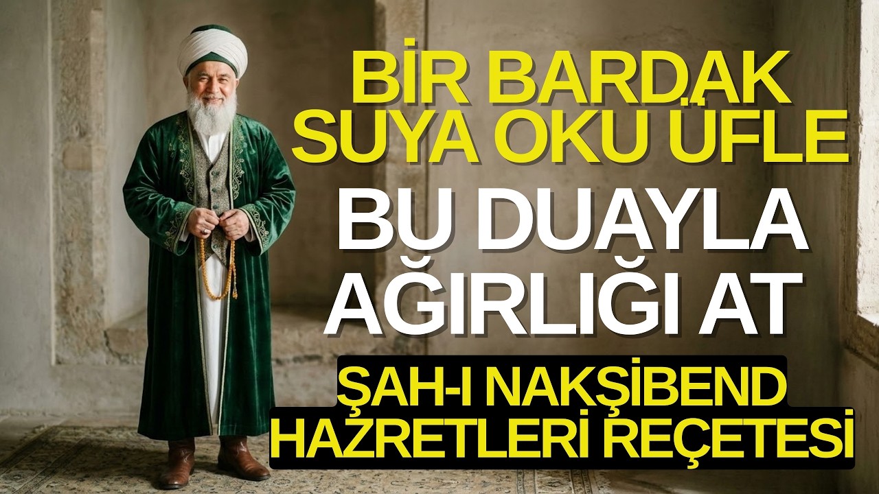 Bir Bardak Suya Okuyun Ve İçin Şah-ı Nakşibend Hazretleri'nden Kördüğümü Çözen Kesin Dua