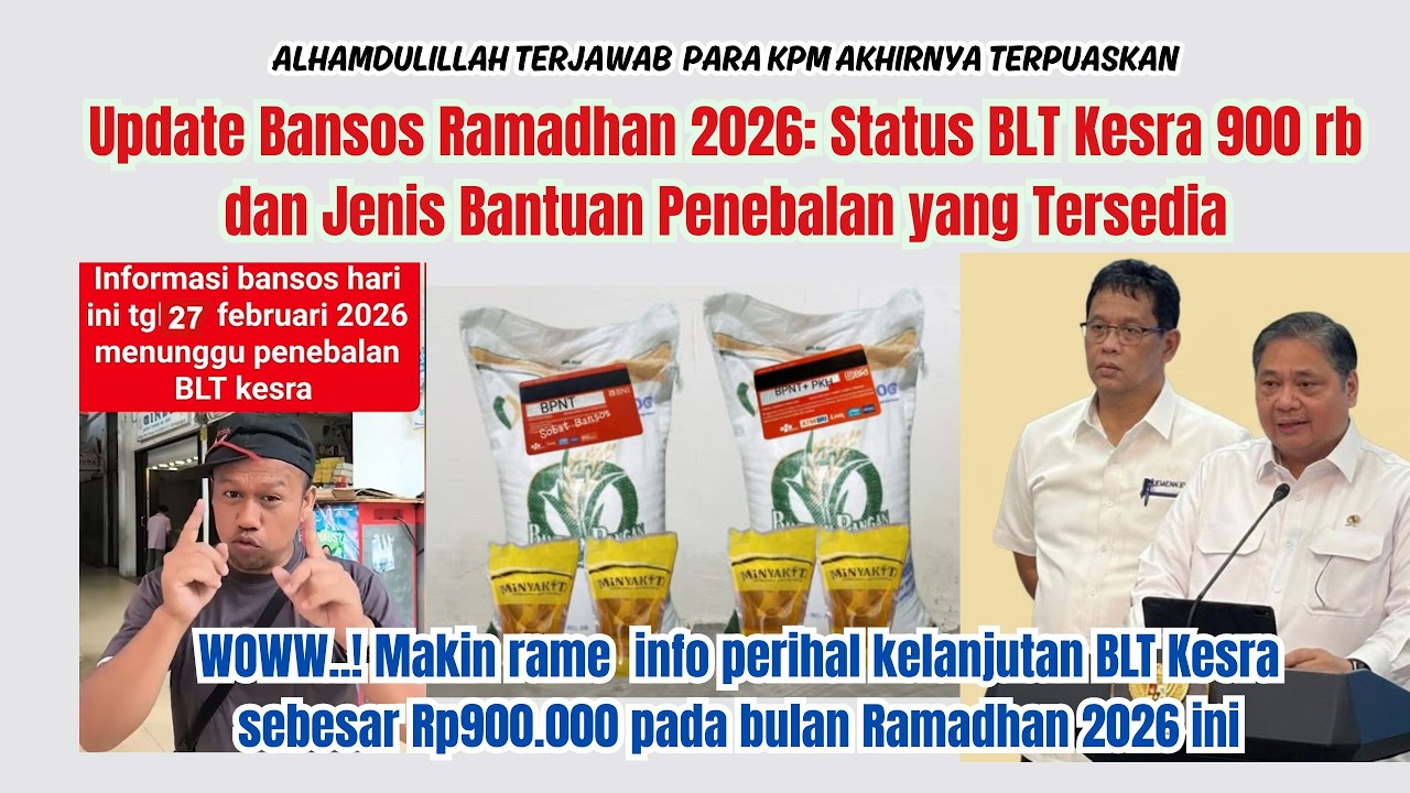 Kepastian Pencairan BLT Kesra Rp900.000 Tahun 2026: Simak Penjelasan Resminya