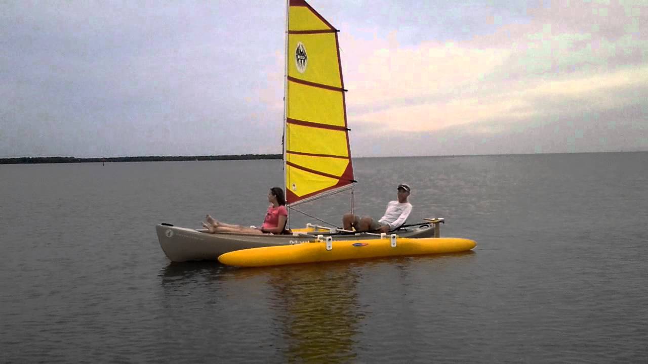 outrigger sailing canoe kit by expandacraft - youtube