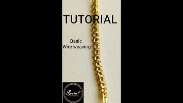 Begginer wire weaving tutorial (1)/ 2base wires weave / simple wire weaving pattern