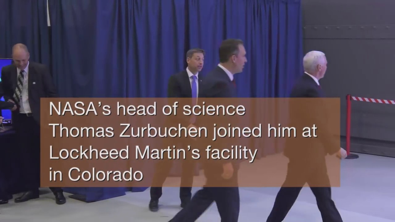 Vice President Sees Mars InSight Spacecraft in Colorado