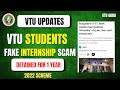 VTU Students Fake Internship Scam | VTU App Exposes Fake Internship Scam | VTU Internship Scam 2026