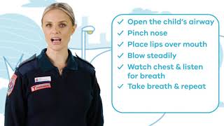 How to give CPR to young children (1-5 years)