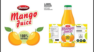 Mango Juice Label Design Tutorial - Smart Use of Coreldraw - Ahsan Sabri