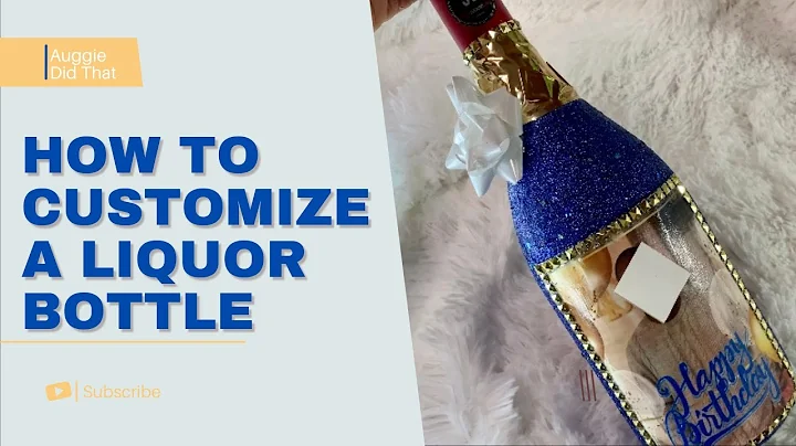 Diy Glitter Liquor Bottle,  DIY Gift Idea