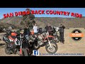 Going nowhere in socal  san diego backcountry  dual sport  adventure riding
