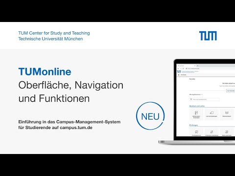 Oberfläche, Navigation und Funktionen | Ein TUMonline-Tutorial