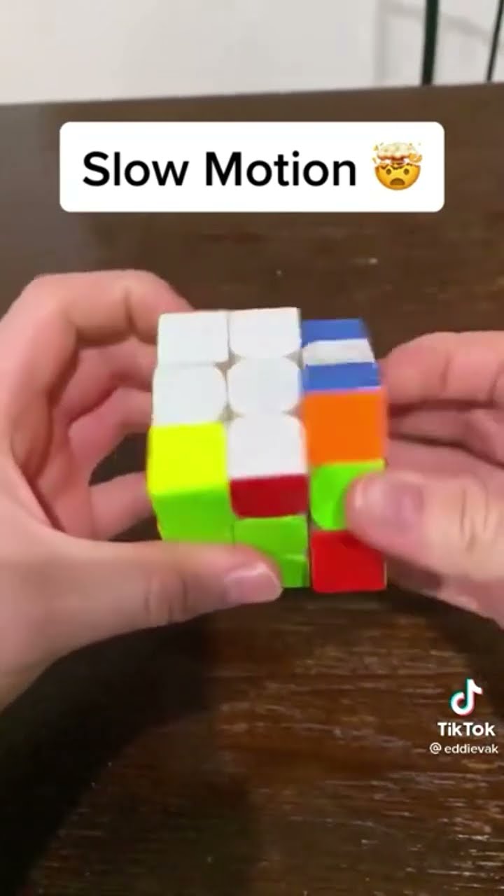 Rubiks cube in slow motion #rubikscube #shorts - YouTube