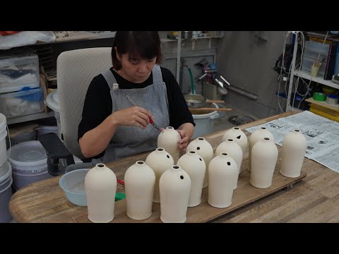 2つの穴？ありそうでなかった花瓶を作るプロセス。 - YouTube