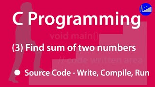 3 Find Sum of Two Numbers | C Programs | C Programming Video | Made For Me