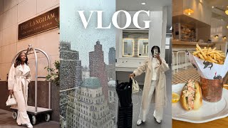 VLOG| back in NYC for events, brunching & eyebrow micro shading | Octavia B