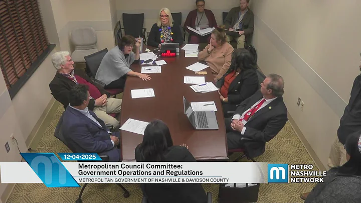 12/04/25 Metropolitan Council Committee: Government Operations and Regulations