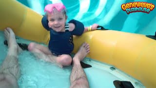 Family Fun Water Slides Indoor Waterpark for Kids with Genevieve's Playhouse! screenshot 5