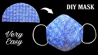 Very Easy New Trending Pattern Mask - Face Mask Sewing Tutorial - Anyone Can Make This Mask Easily