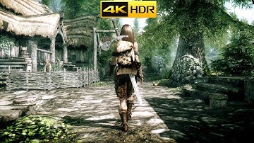 4K - HDR The Elder Scrolls V : Skyrim : Special Edition GAMEPLAY MAX GRAPHICS PC