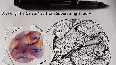 The Calabi Yau Manifold from Superstring Theory #stringtheory #math #howtodraw #drawing #physics