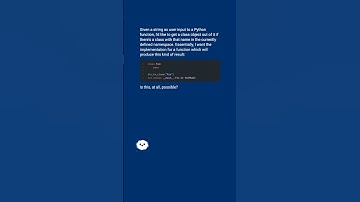 Convert string to Python class object? #shorts