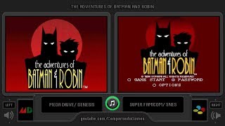 The Adventures of Batman and Robin (Sega Genesis vs Snes) Side by Side Comparison