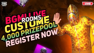 BGMI CUSTOM ROOM LIVE | WIN  PAYTM CASH & RP GIVEAWAY & UC  BGMI TOURNAMENT #tournament #bgmicustoms