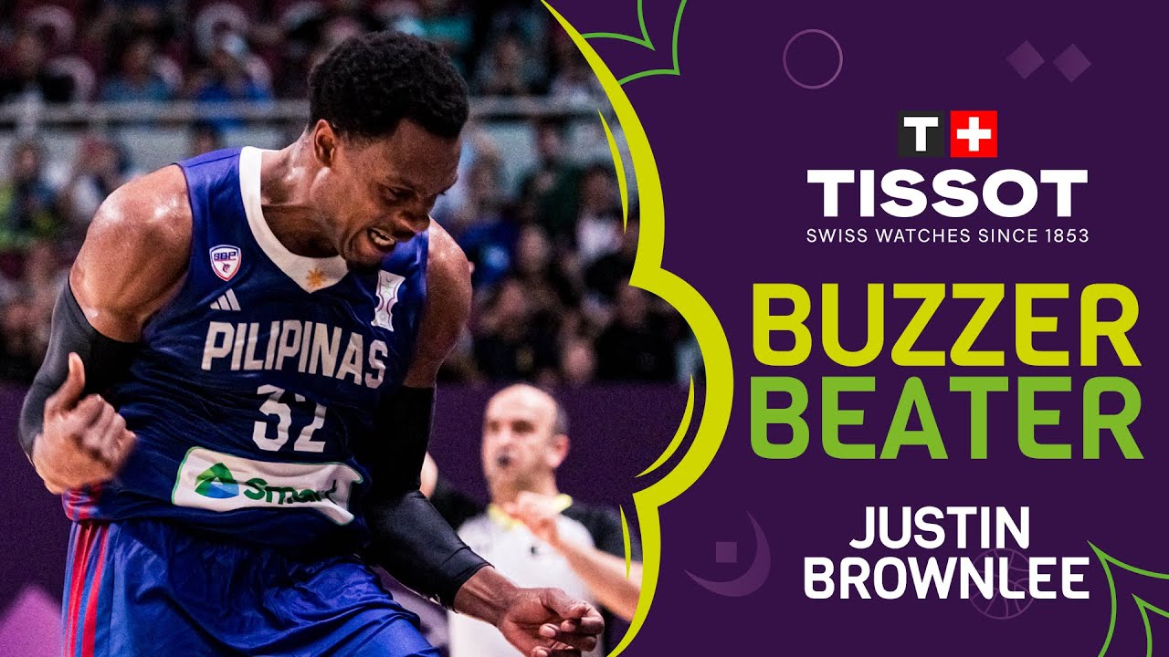 Half-court pull? No problem for Justin Brownlee! 🚨 | TPE vs PHI | FIBA 