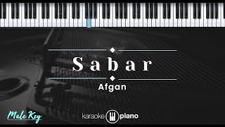 Sabar – Afgan (KARAOKE PIANO - MALE KEY)