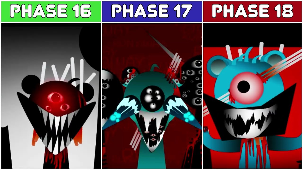 Incredibox Sprunki Phase 16 vs 17 vs 18 - Who Will WIN?