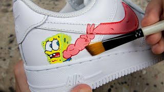 spongebob nike air force 1