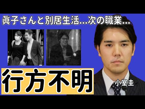 小室圭が眞子さんと別居で行方不明の現在...判明された次の職業に一同驚愕...！秋篠宮家が崩壊間近の危機がヤバすぎる...